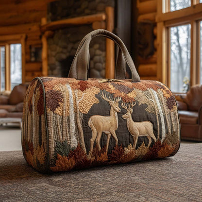 Deer Journey Quilted Duffle Bag