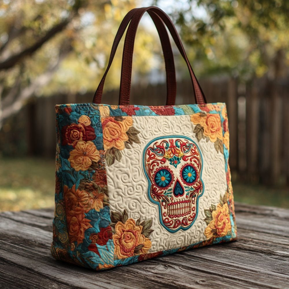 Painted Spirits Quilted Tote Bag