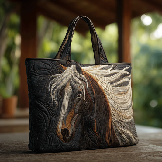 Wild Horse Spirit Quilted Tote Bag