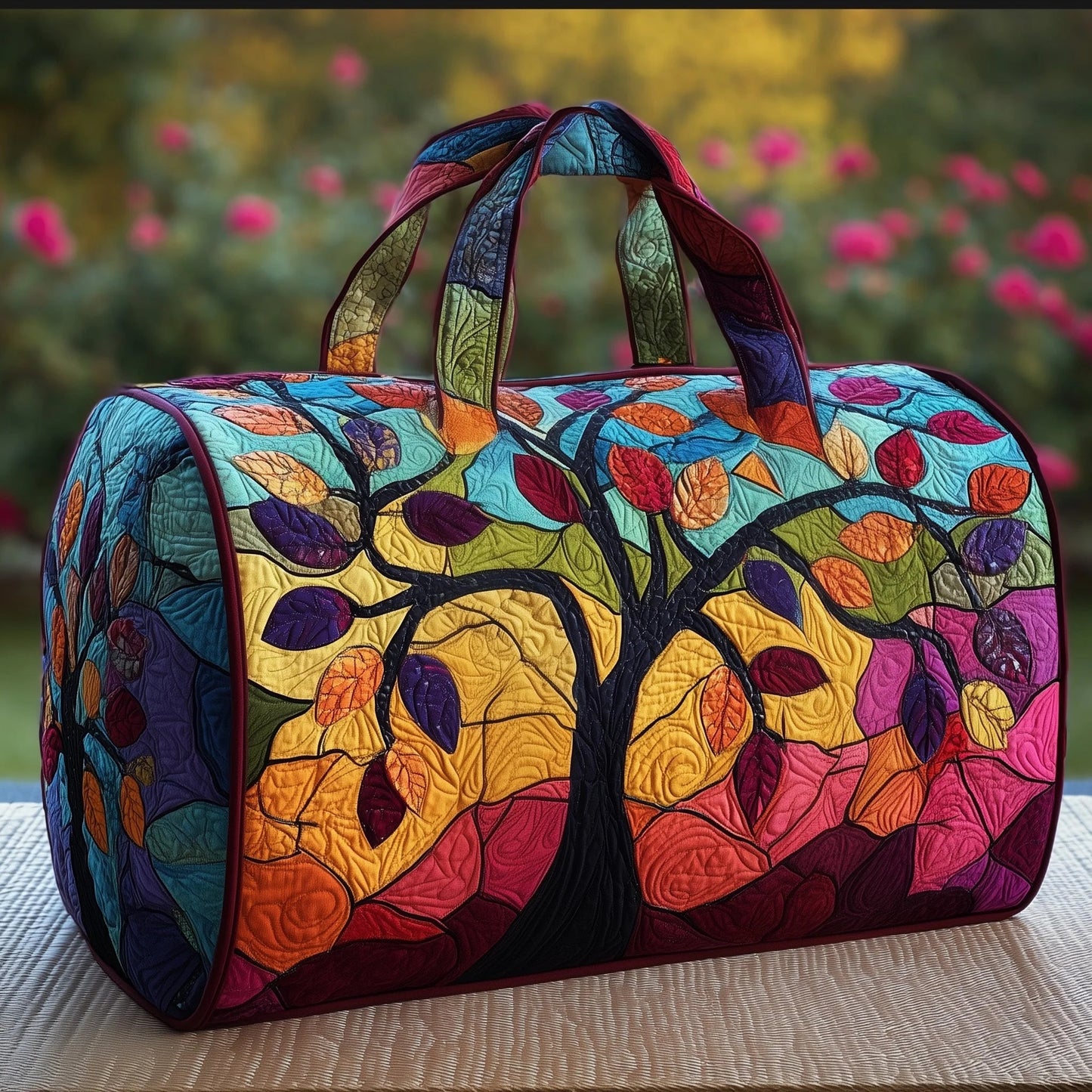 Tree Of Life Quilted Duffle Bag