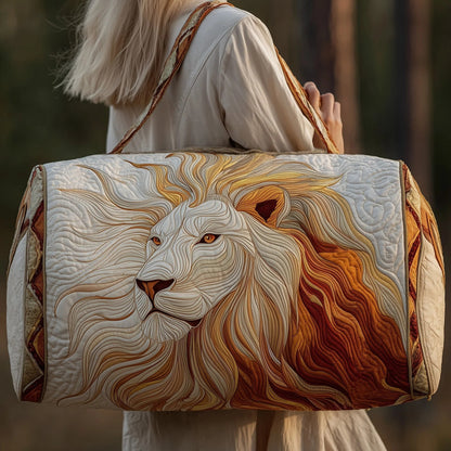Lion Quilted Duffle Bag