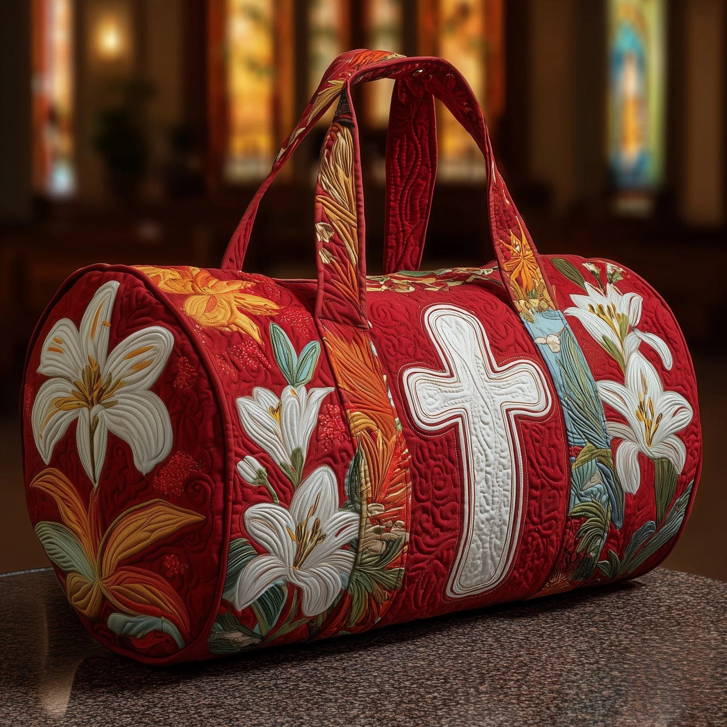 Christian Quilted Duffle Bag