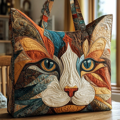 Catitude Quilted Tote Bag