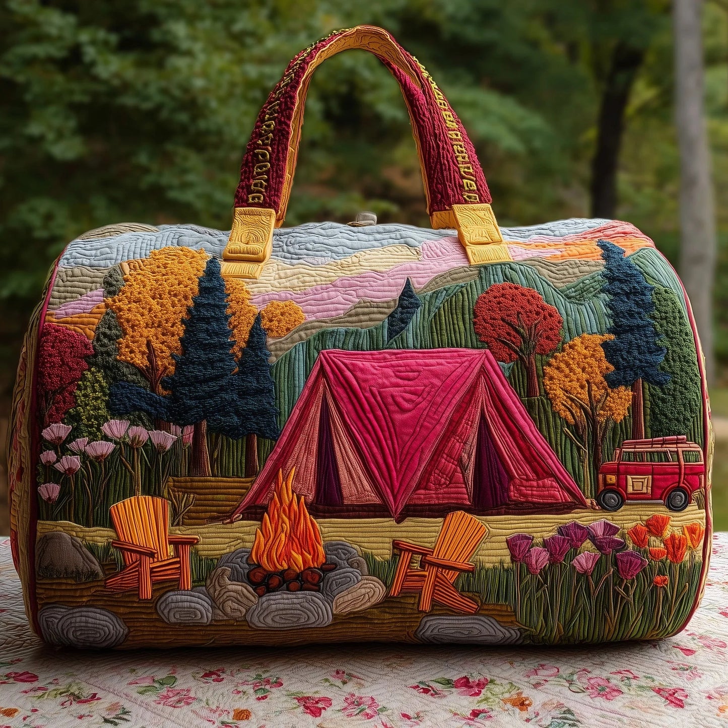 Camper Quilted Duffle Bag