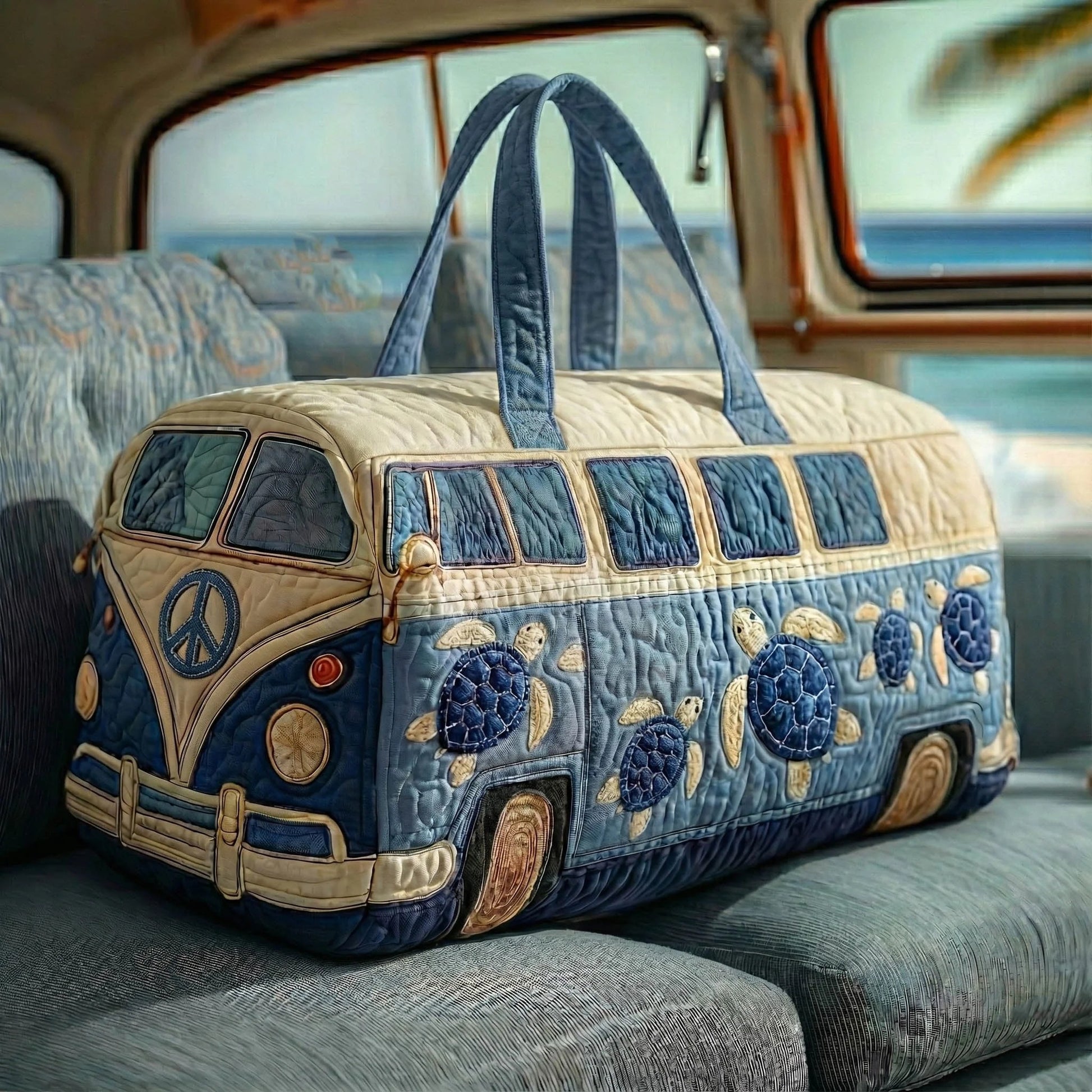 Hippie Van Quilted Duffle Bag GFTONT5959