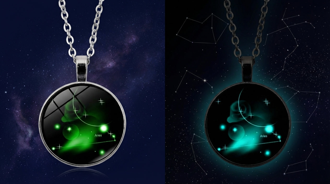 Glow in the dark zodiac detail