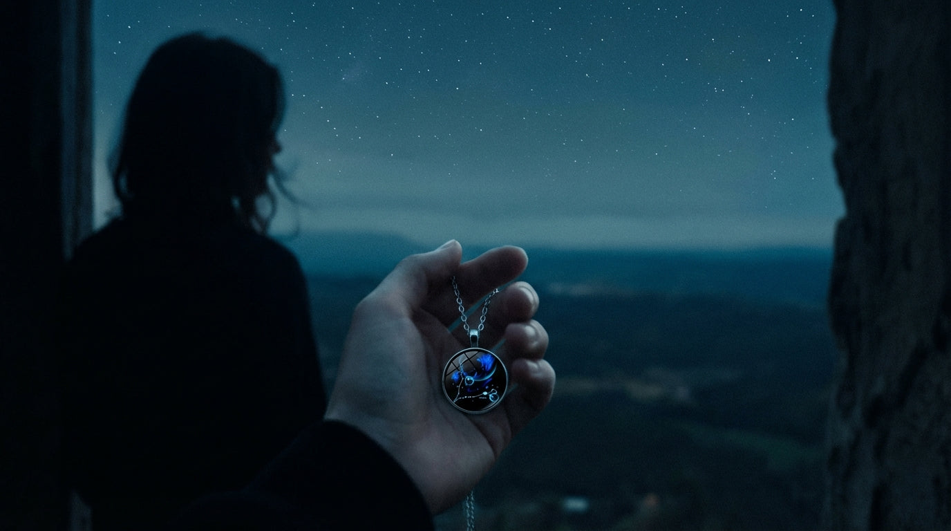 Constellation crystal pendant
